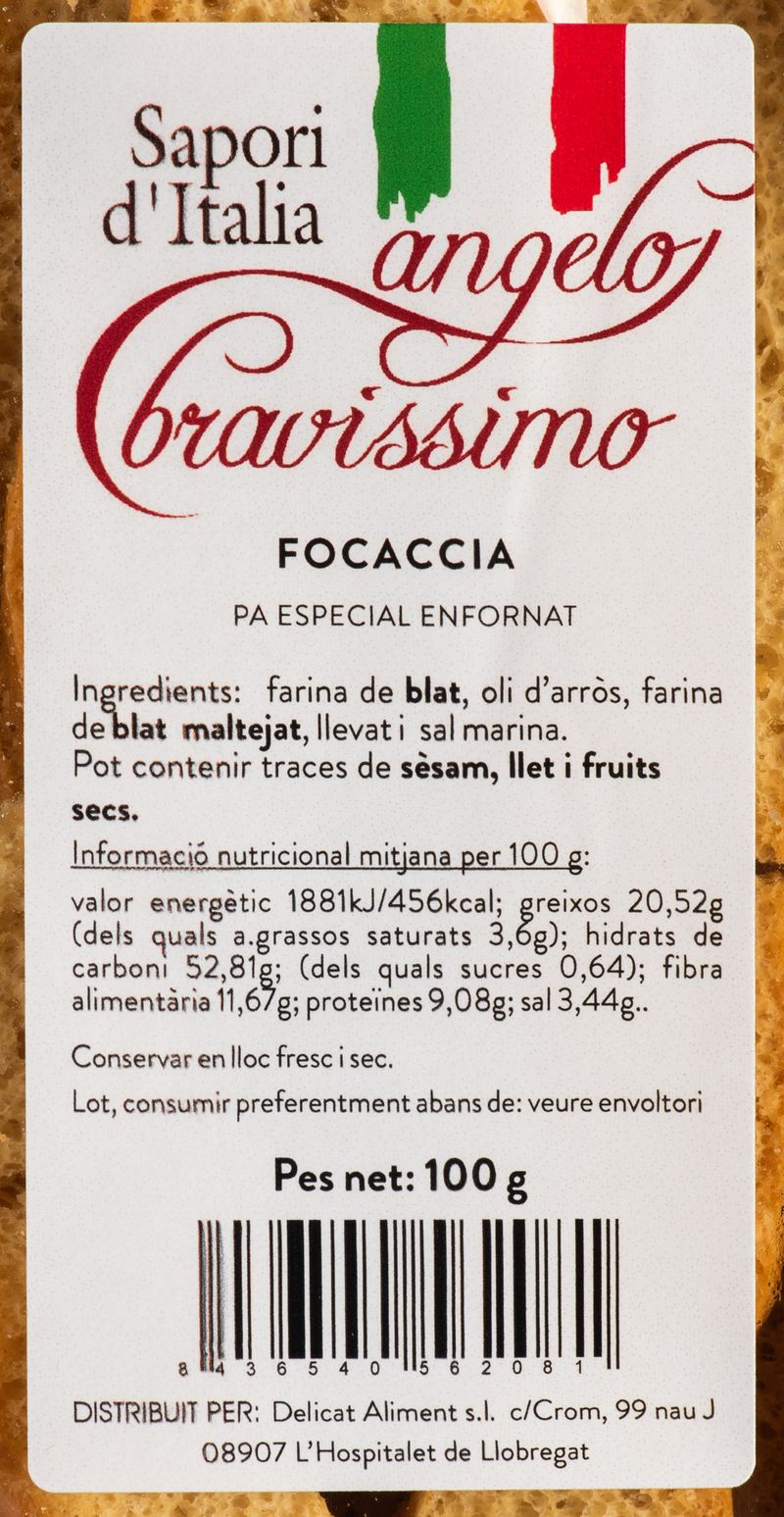 Etiquetas-Focaccia-classica-Espiga-Blanca-100g