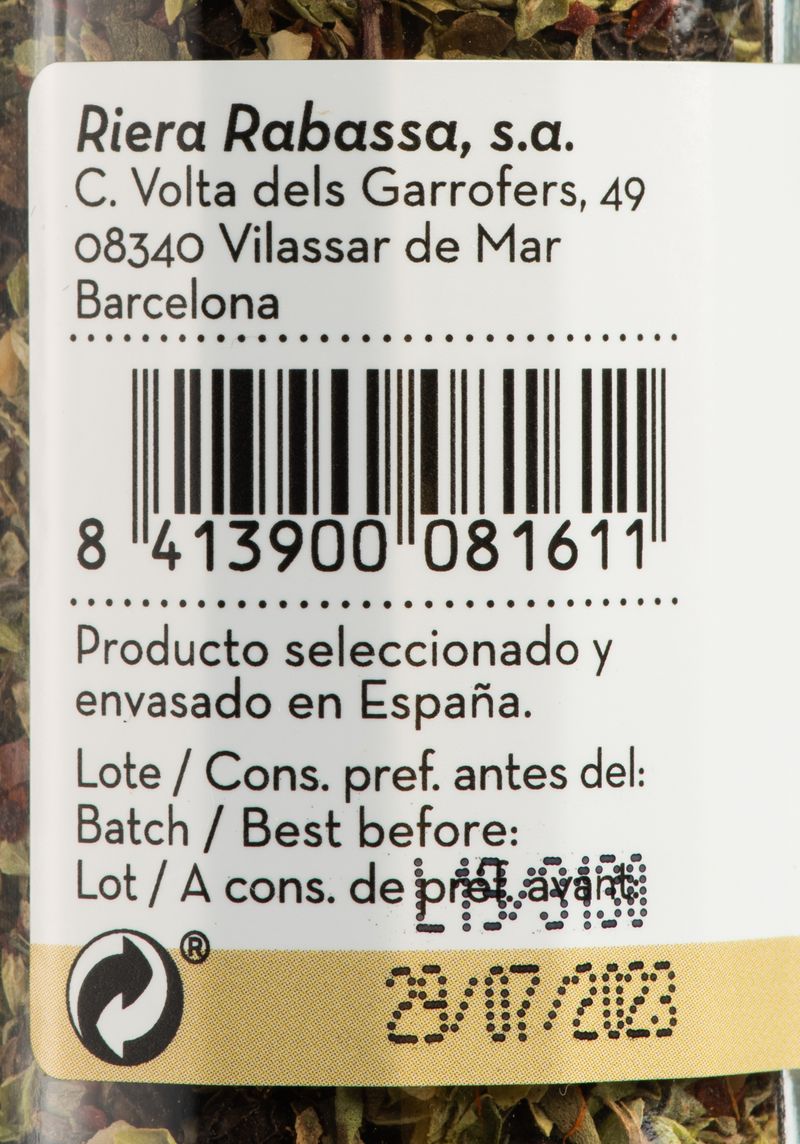 Molinillo especies Barbacoa Burriac 32g