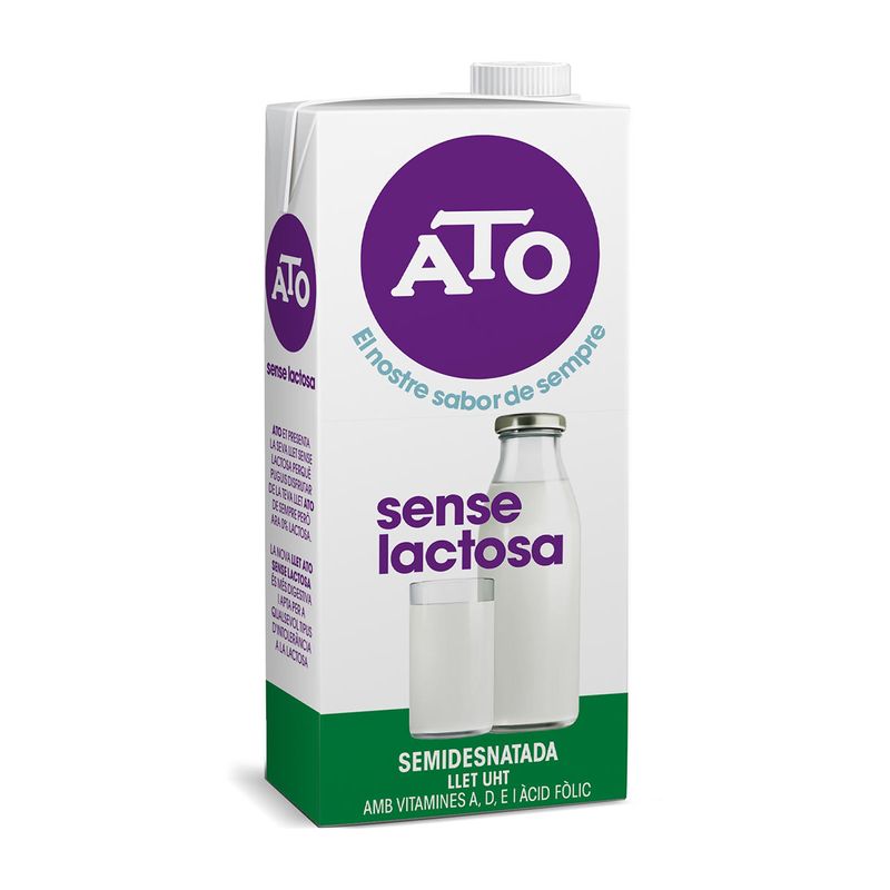 leche desnatada sin lactosa, 1l