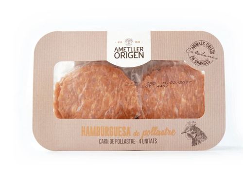 Hamburguesa de pollastre Ametller origen 370g