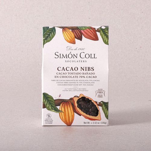 Cacao nibs choco 70% Simon Coll 100g