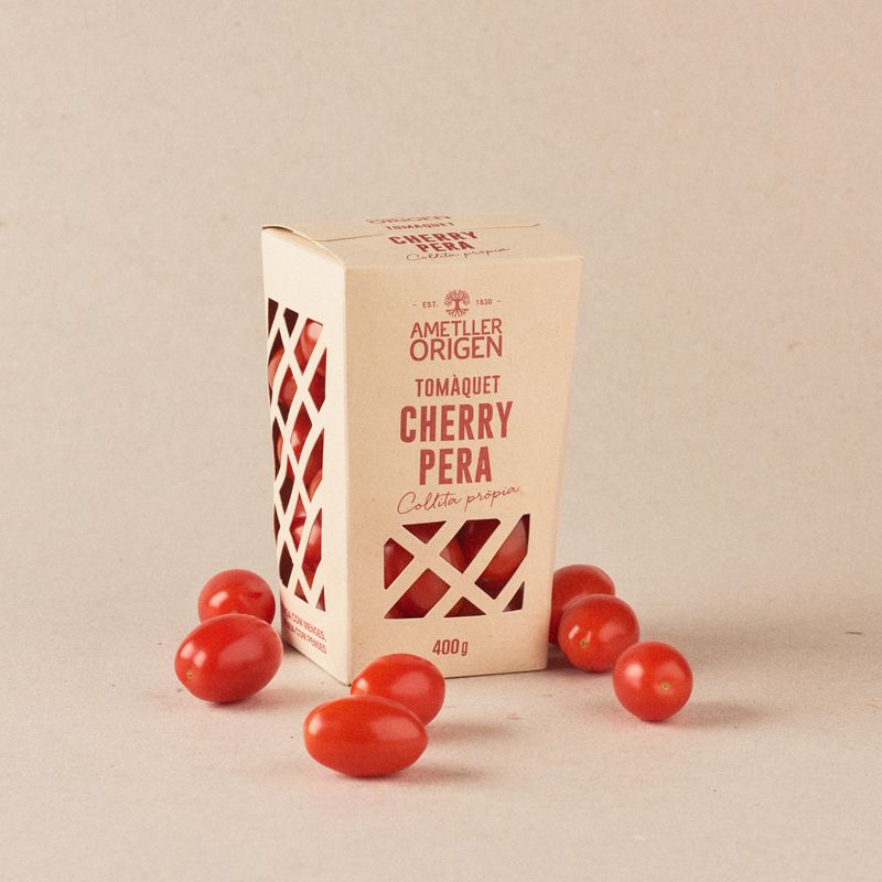 vaso de tomate cherry