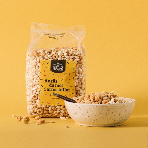 Anells mel i arròs inflat Ametller Origen 250g