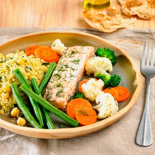 Salmón con cuscús y verduras Ametller Origen 400 g