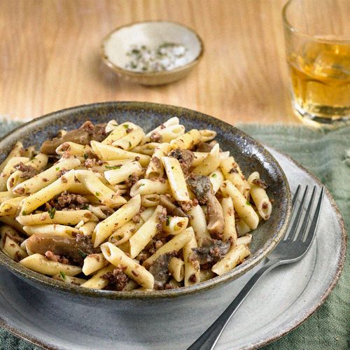 Macarrones setas i butifarra Ametller Origen 250g