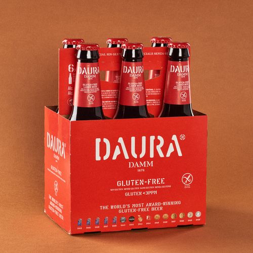 Cervesa sense gluten Daura DAMM 33cl - pack 6u.