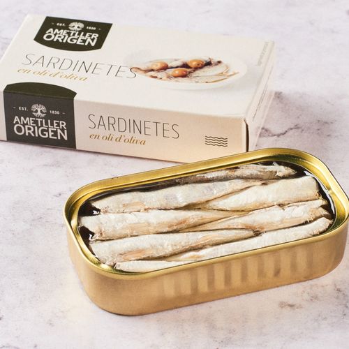 Sardinillas aceite de oliva Ametller Origen 60g