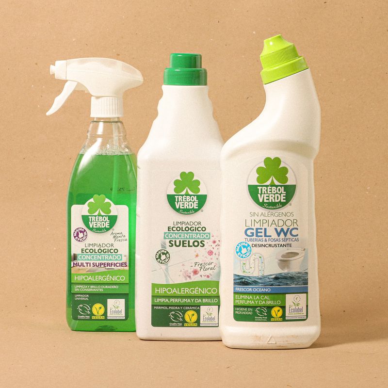 Netejador-Multi-Superficies-ECO-TReBOL-VERDE-750ml-Gel-WC-Ocea-ECO-TReBOL-VERDE-750ml-Netejador-terra-Floral-ECO-TReBOL-VERDE-1L