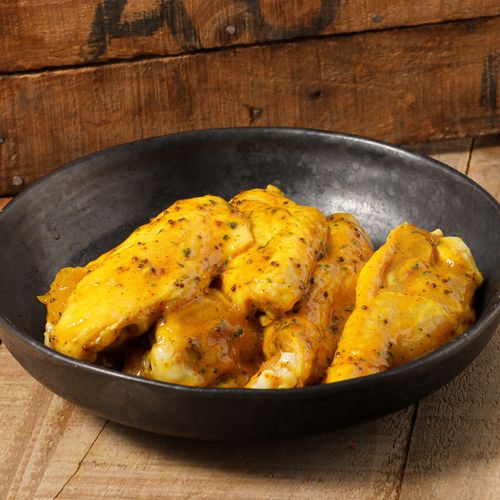 Alas pollo adobadas  con miel y mostaza - 8uds.