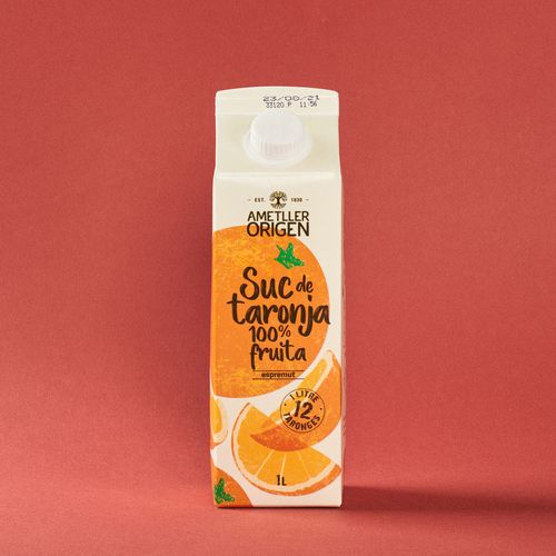 Zumo naranja 100% exprimido AMETLLER ORIGEN 1L