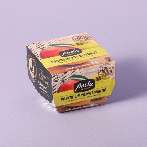 Postre de manzana y mango A.FRUITS 100g - 2uds.