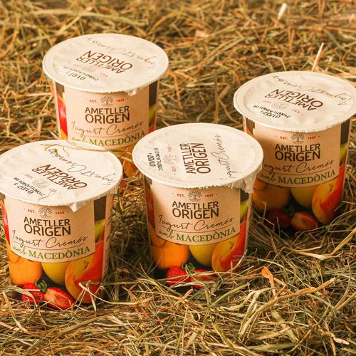 Yogur cremoso de macedonia Ametller Origen - 4uds.