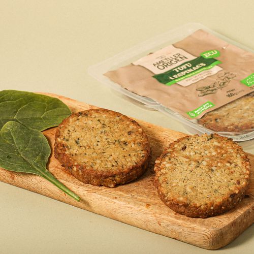 Hamburguesa ecològica de tofu i espinacs Ametller Origen 80g - 2u.