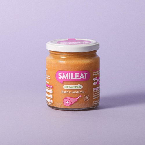 Potito ecológico de pavo y verduras Smileat 230g