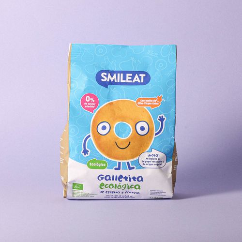 Galletas snack infantil ecológicas Smileat 38g