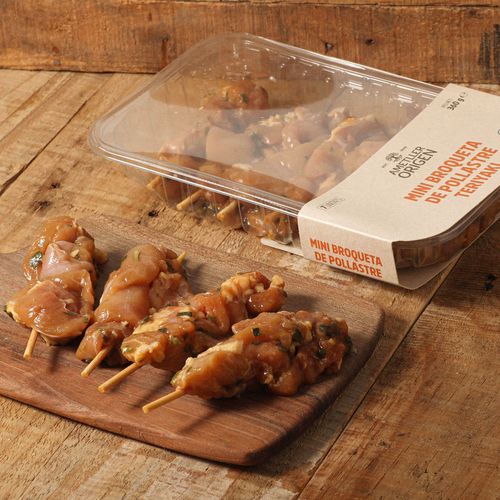 Mini brocheta de pollo al estilo Teriyaki 360g