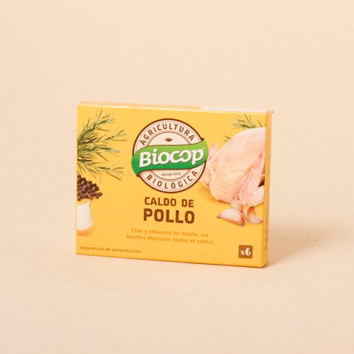 Pastilles brou de pollastre ecològic BIOCOP 66g