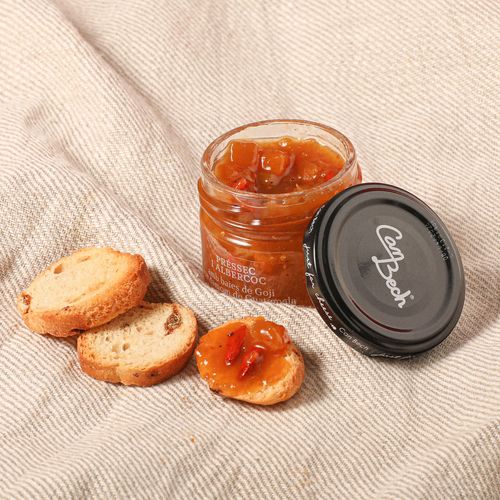 Salsa melocotón y albaricoque Canbech 67g