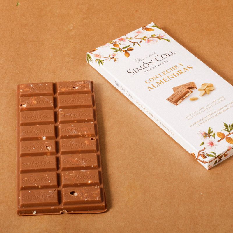 Xocolata-llet-i-ametlles-Simon-Coll-100g