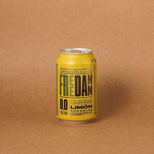 Cerveza en lata Free Limón DAMM 33cl