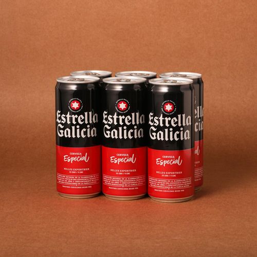 Cervesa en llauna Estrella Galicia 33cl - pack 6u.
