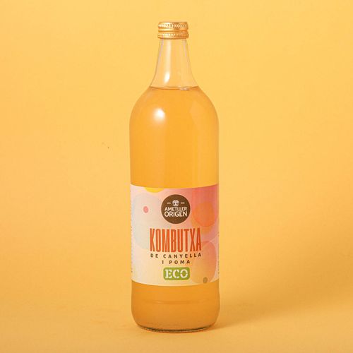 Kombucha ecológica de canela y manzana Ametller Origen 1l