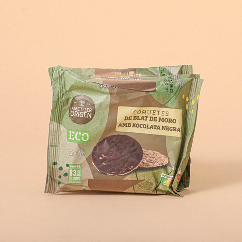 Tortita ecológica de maíz y chocolate Ametller Origen 102g
