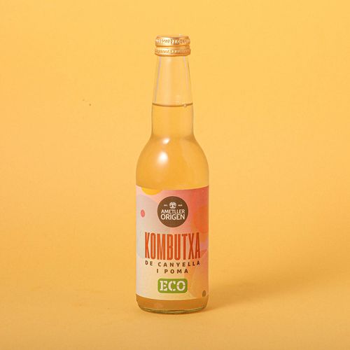 Kombutxa de canyella i poma Ametller Origen 330ml