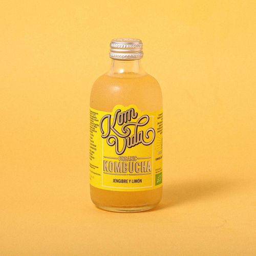 Kombucha sabor jengibre limón Komvida 250ml