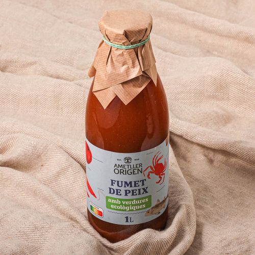 Fumet de peix amb verdures ecològiques Ametller Origen 1l