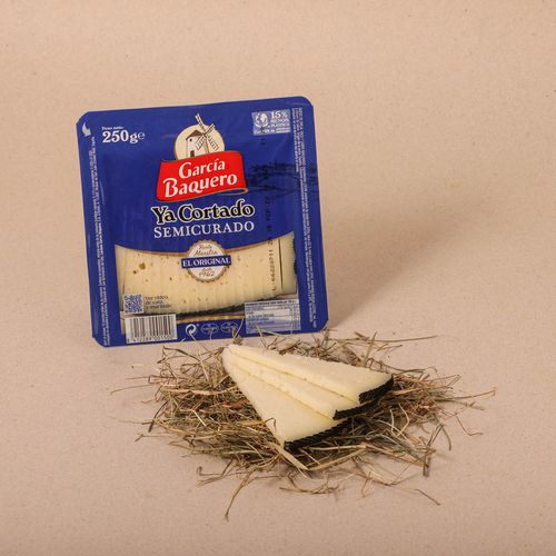 Queso semicurado cortado García Baquero 225g