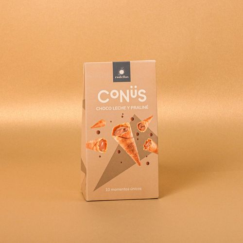 Conos de Chocolate con leche y praliné CONÜS 70g