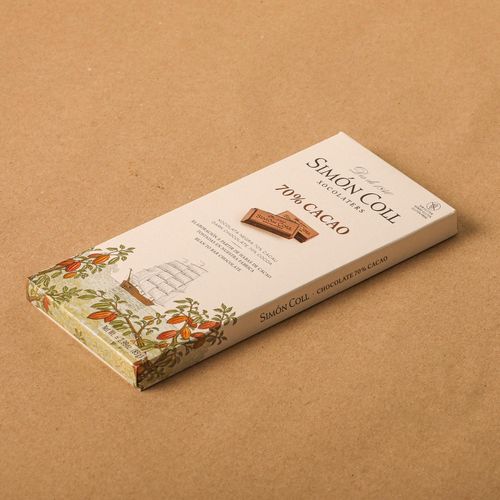 Chocolate de 70% cacao Simón Coll - 85 g