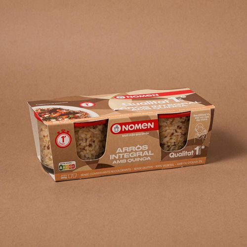 Arroz integral con quinoa Nomen 280 g