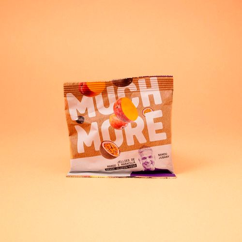Jellies sin gluten y veganas de mango  y maracuyá MUCHMORE 40 g