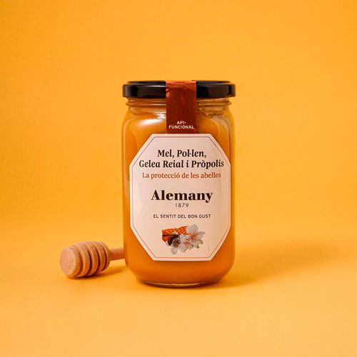 Miel de polen , jalea y propóleo Alemany 500 g