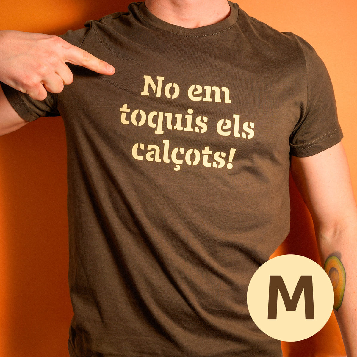 Camiseta ECO Catalunya No Em Toquis La Figa Manga Corta Hombre