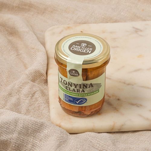 Tonyina en oli d´oliva extra ecològic Ametller Origen 140 g
