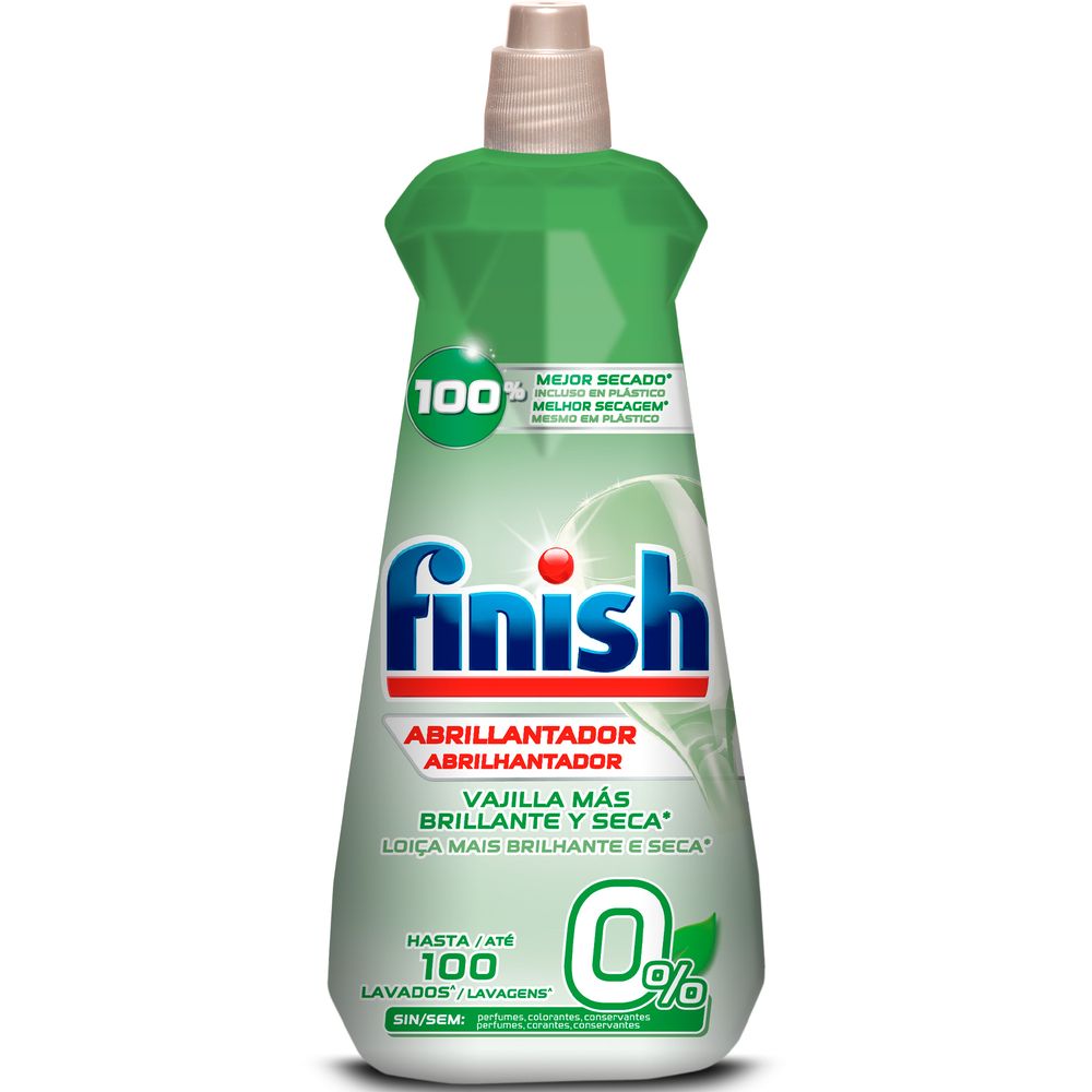 Abrillantador per a rentaplats 0%, ecològic, ampolla Finish 400 ml