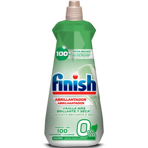Abrillantador para lavavajillas 0%, ecológico, botella Finish 400 ml