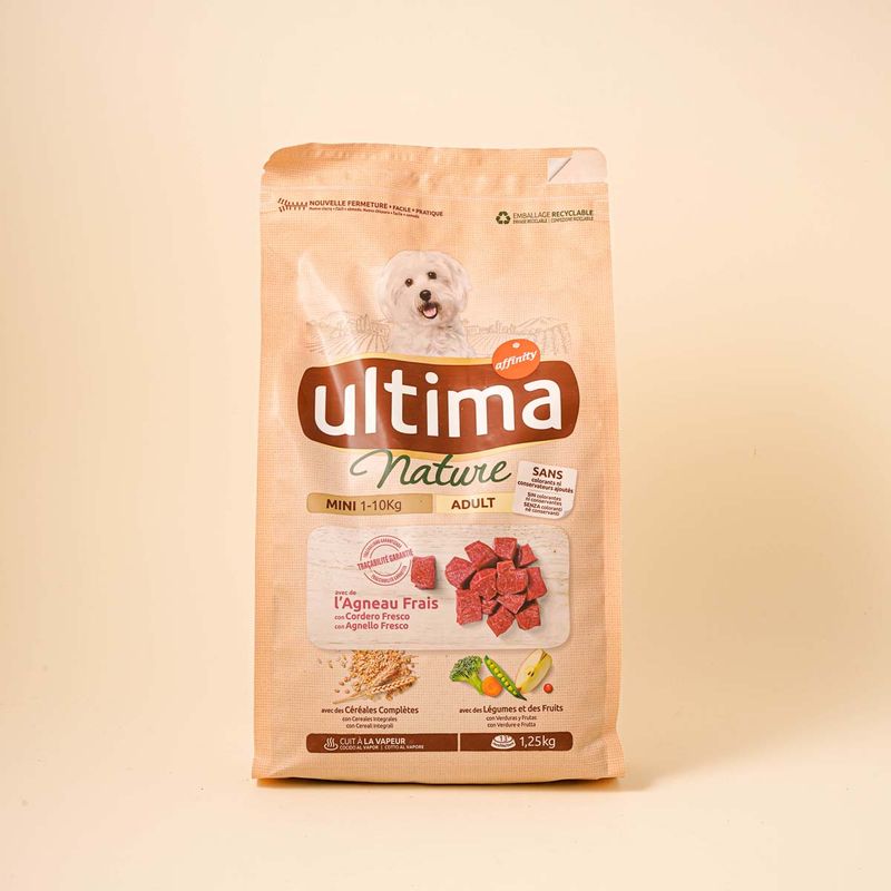 Pienso perros adultos raza mini con pavo Nature Ultima 1,1kg