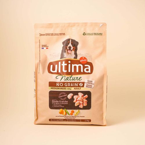 Pienso para perros adultos raza mediana-grande con pavo Nature Ultima 2,7kg