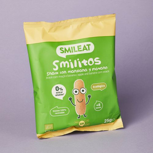 Smilito de manzana y plátano Smileat 25g