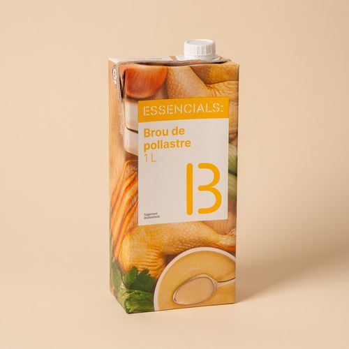 Caldo de pollo Essencials 1l