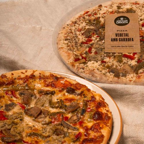 Pizza vegetal amb carxofa Ametller Origen 390g