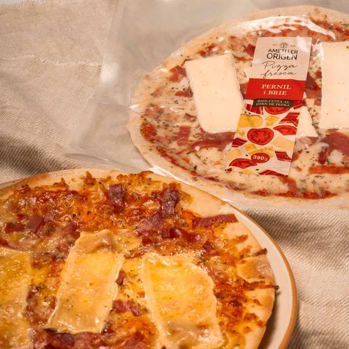 Pizza de pernil i brie Ametller Origen 390g
