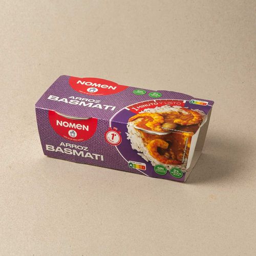 Vasos de arroz basmati Nomen 250g