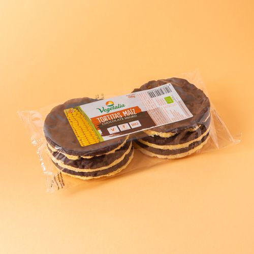 Tortitas maíz chocolate negro Vegetalia 95g