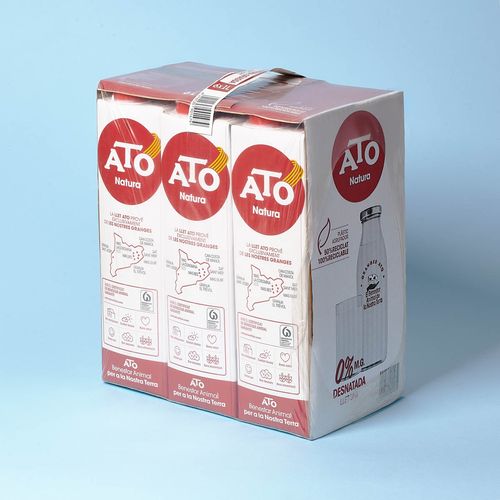 Leche desnatada ATO 1l - caja 6uds.
