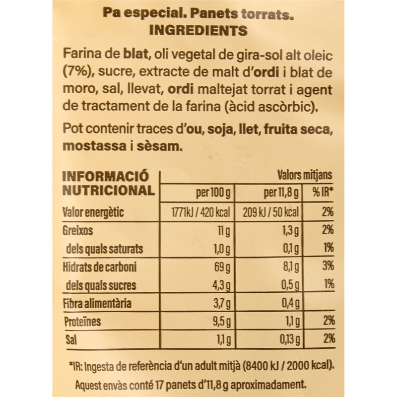 Etiqueta-41193-Panets-torrats-Ametller-Origen-200g